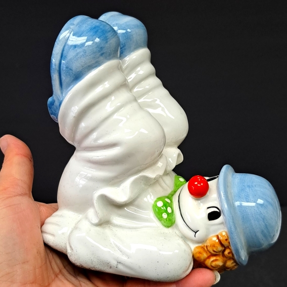 Vintage Fitz & Floyd ceramic cliwn bookends marked Japan - Picture 9 of 9